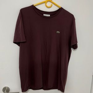 Maroon Lacoste T-Shirt